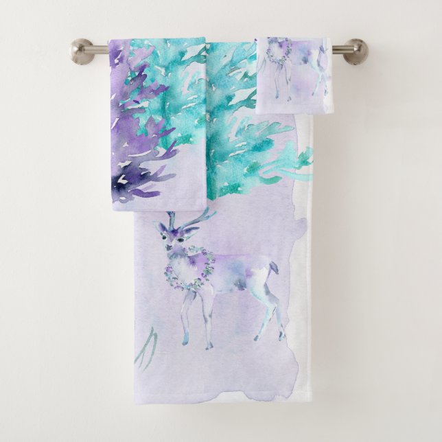 Vacances d'hiver - scène de cerfs communs (En situation)