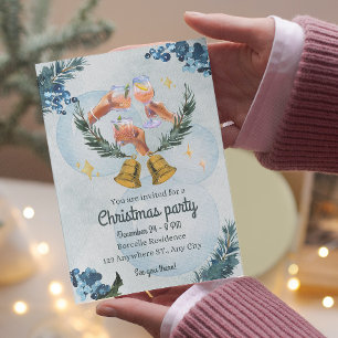 Vacances en aquarelle chaude invitation à la fête 