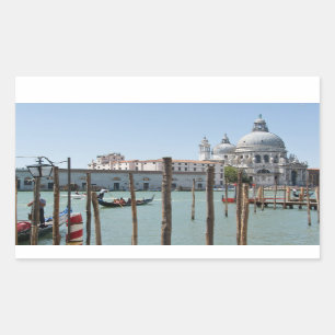 Vacances en Venise paysage autocollant rectangulai