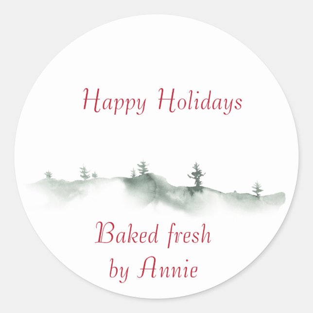 Vacances Étiquette d'hiver (Devant)