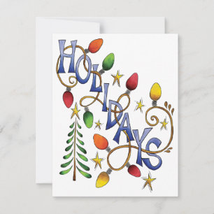 Vacances Étoiles Fête de Noël Invitation