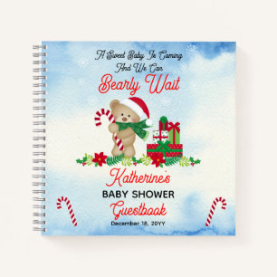 Vacances Garçon ours Bearly Wait Baby shower Livre