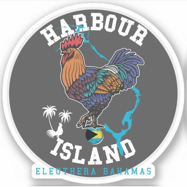 Vacances Harbour Island Bahamas Sticker Cruise (Devant)