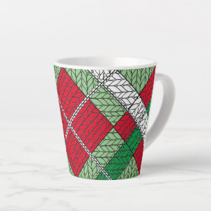 VACANCES JACQUARD KNIT Latte Mug