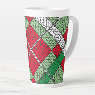 VACANCES JACQUARD KNIT Tall Latte Mug