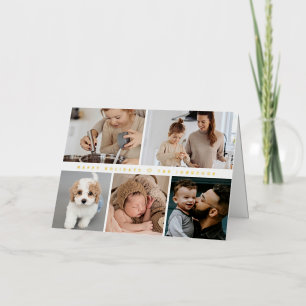 Vacances Joyeuses Modernes Famille Photo Collage O