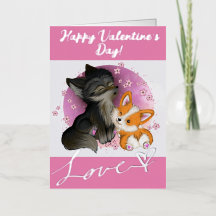Boudles de Fluffy - Carte Saint Valentin