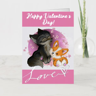 Vacances Métallisée Boudles de Fluffy - Carte Saint Valentin