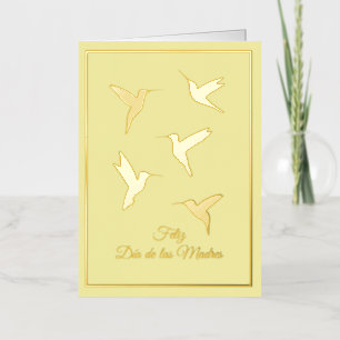 Vacances Métallisée Carte Feliz Dia De Las Madres