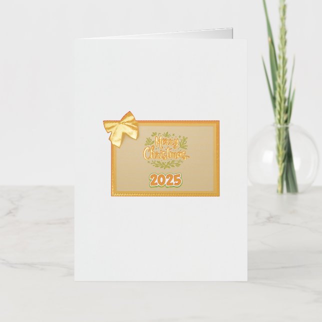 Vacances Métallisée Noël de carte (Recto)