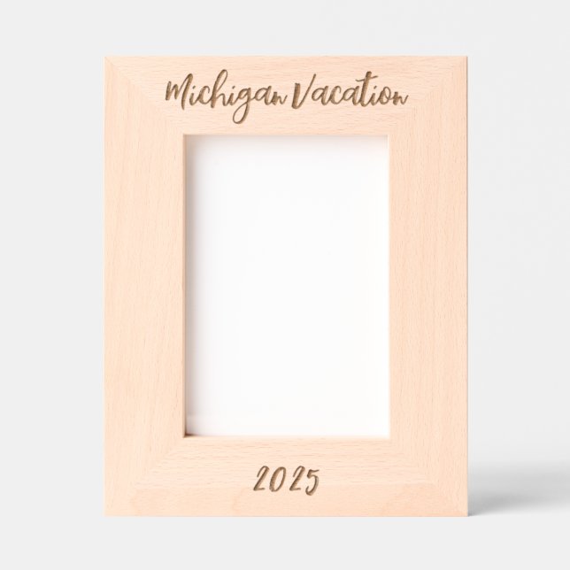 Vacances Michigan - Cadre Laser Etched (Recto)