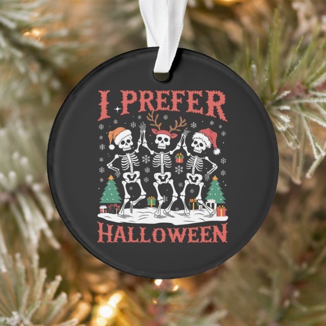 Vacances Noël laid Je préfère Halloween Noël (Arbre)