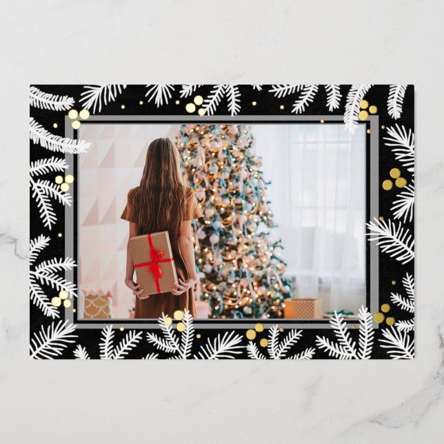Vacances photo Black and Gold Foil (Recto)