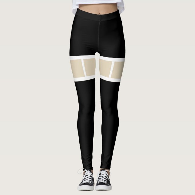 Vacances Sexy Elf Leggings Sucre de canne Noël (Devant)