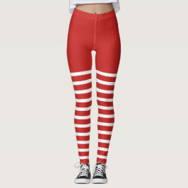 Vacances Sexy Elf Leggings Sucre de canne Noël