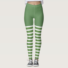 Vacances Sexy Elf Leggings Sucre de canne Noël