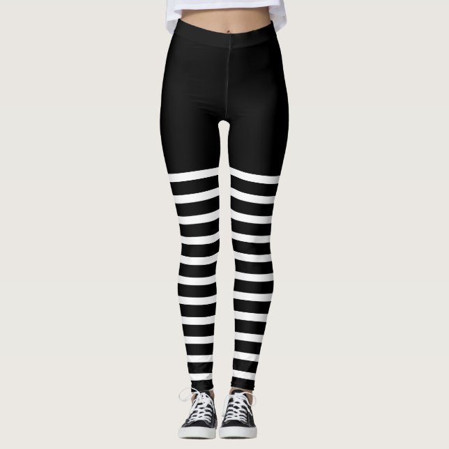 Vacances Sexy Elf Leggings Sucre de canne Noël (Devant)