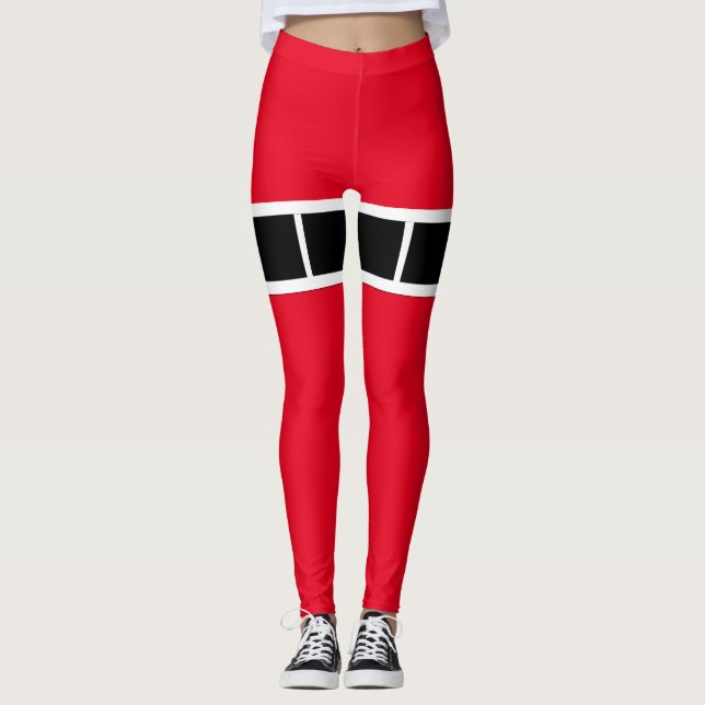 Vacances Sexy Elf Leggings Sucre de canne Noël (Devant)