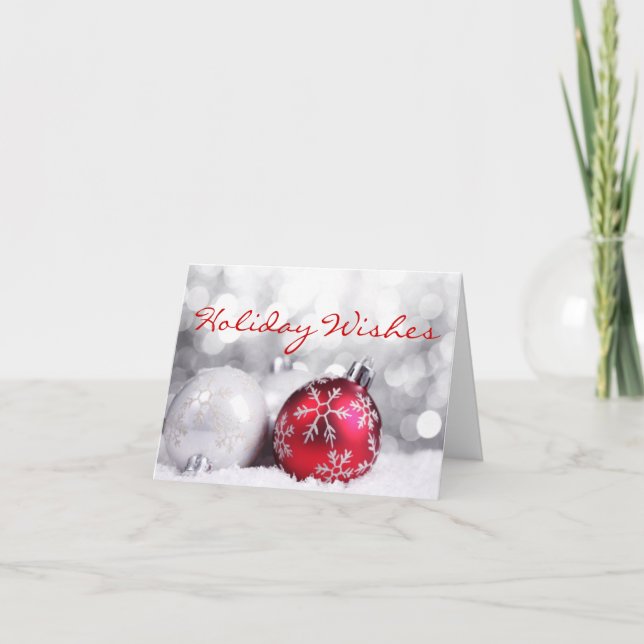 VACANCES SOUHAITE CARTES DE NOËL (Devant)