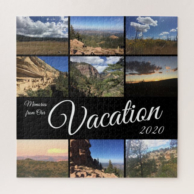 Vacances Souvenirs photo Cadeau photo Puzzle perso (Vertical)