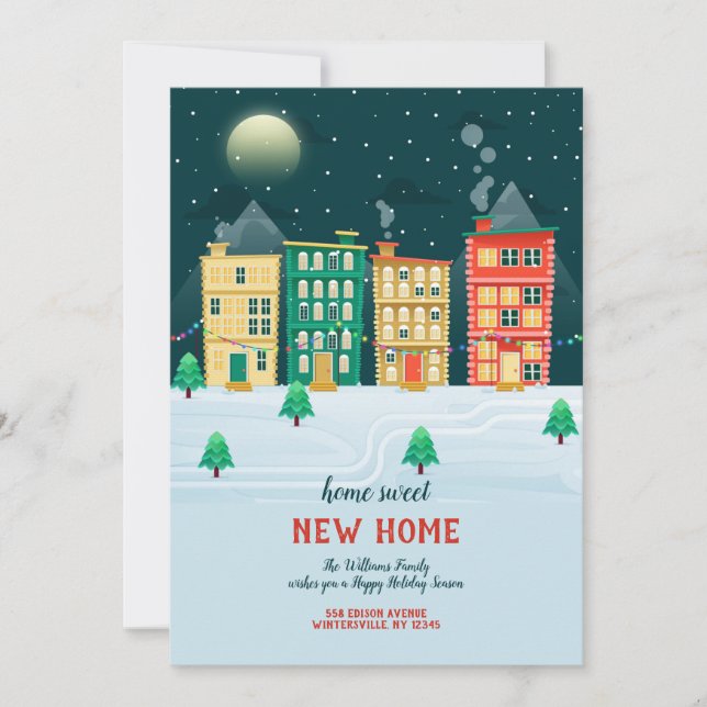 Vacances urbaines Faire-part de déménagement (Devant)