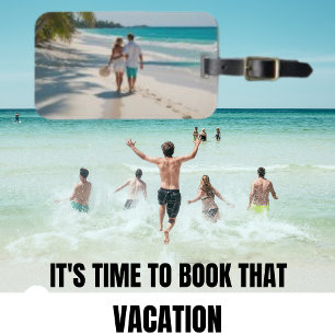 Vacation Beach Türkis Moderne Gepäckmarke Gepäckanhänger