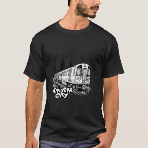 Vacation Clip Art New Yorker City U-Bahn Backgr T-Shirt
