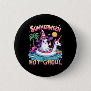 Vacation Halloween-Party Group Funny Summerween Wi Button