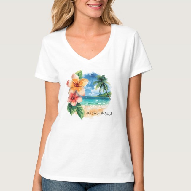 Vacation, Lets Go To The Beach T-Shirt (Devant)