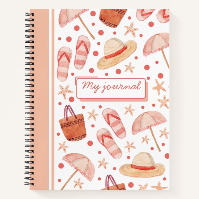 Vacation Memories Notebook | Travel Journal Notizbuch (Vorderseite)