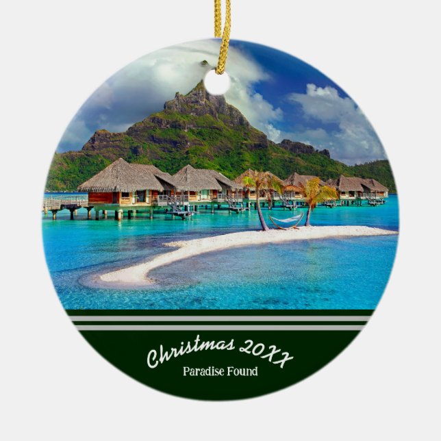Vacation Memory Ornament - Foto & Lage! (Vorne)