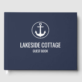 Vacation Rental Navy Blue Anchor Nautical Airbnb Gästebuch