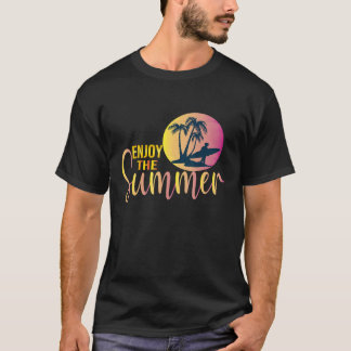 Vacation Summer Enjoy The Summer Wave Surfing T-Shirt