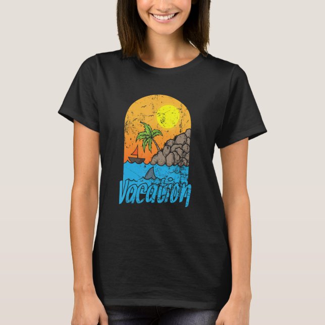 Vacation Summer Sun and Beach T-Shirt (Vorderseite)