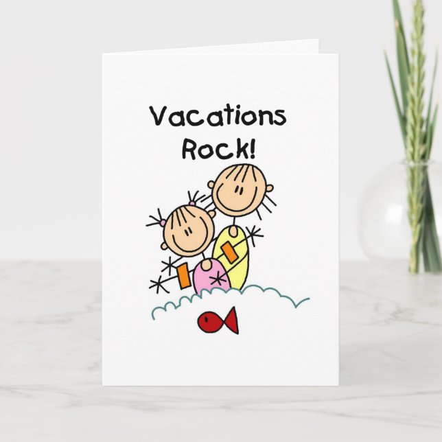Vacations Rock Card Karte (Vorderseite)
