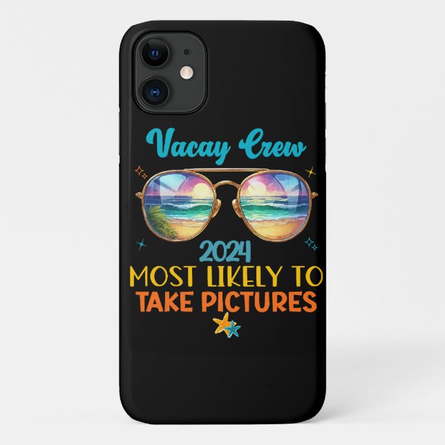 Vacay Crew 2024 Case-Mate iPhone Hülle (Rückseite)