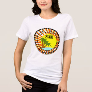 Vacay Hawaii Zielort mit Jahr Tri-Blend Shirt