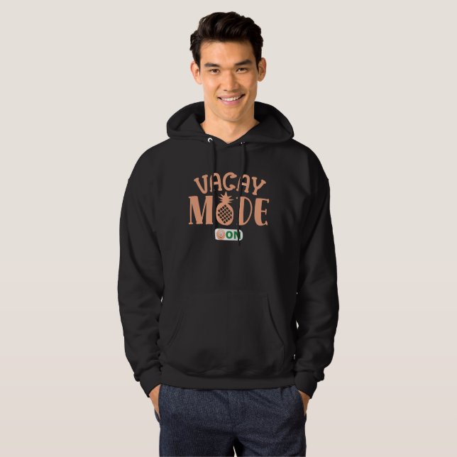 VACAY MODE AUF lustige Ferien Hoodie (Vorne ganz)