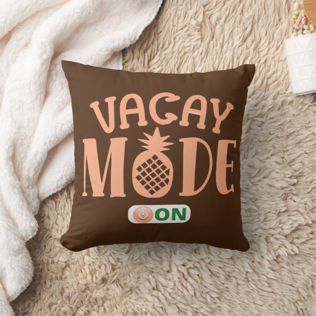 VACAY MODE AUF lustige Ferien Kissen (Decke)