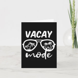 Vacay Mode Cruise Sommer Verbringen Familienurlaub Karte