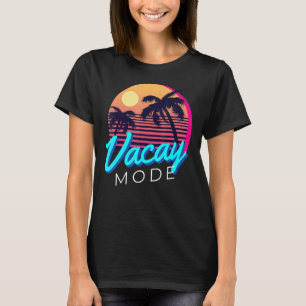 Vacay Mode Sonnenbrille Vintag Sunset Summer Holid T-Shirt
