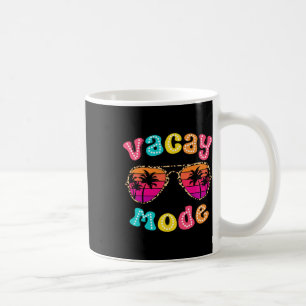 Vacay Mode Summer Vibes Sungles Retro Niedlich Gir Kaffeetasse