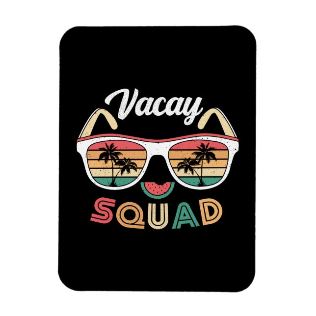 Vacay Squad Funny Beach Sommerurlaub Magnet (Vertikal)