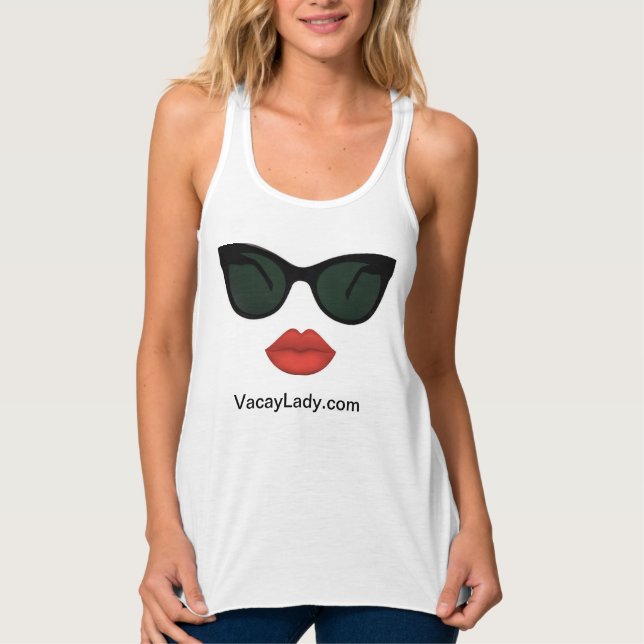 Vacay Vacay Dames Red Lips Débardeur (Devant)