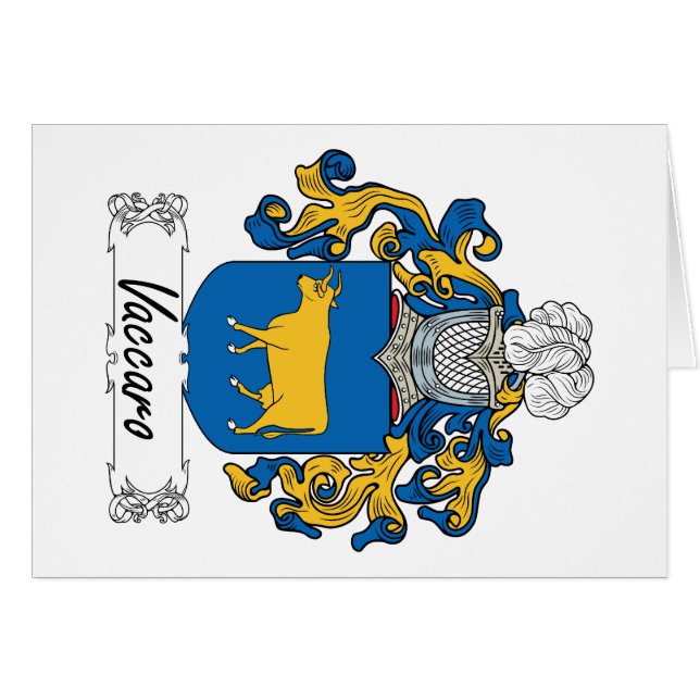 Vaccaro Familienwappen (Vorderseite (Horizontal))