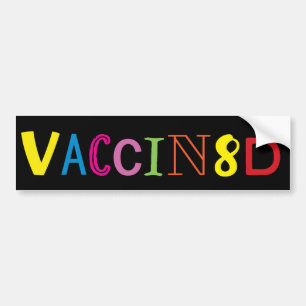 VACCIN8D (Néon Multicolor/Noir) Sticker
