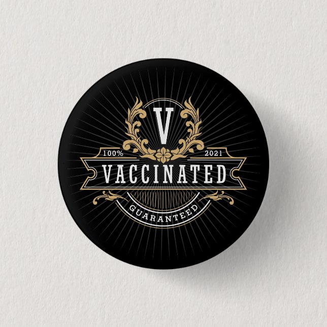Vaccinated Button | Regal Emblem | VAX'd (Vorderseite)