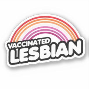 VACCINATED LESBIAN AUFKLEBER