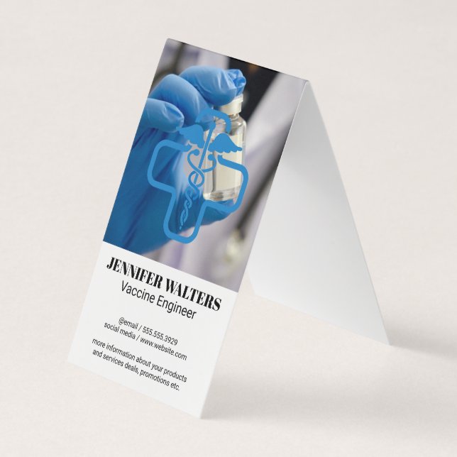 Vaccine | Medicine Health Care Logo Visitenkarten (Vorderseite)