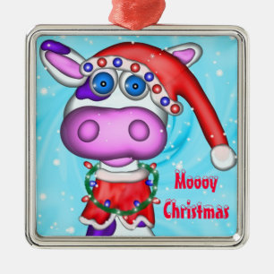 Vache à vacances, ornement de Noël de Moooy